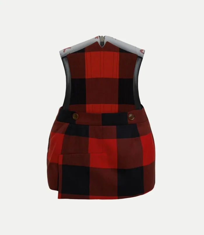 Skirts Women Vivienne Westwood Foam Corset Skirt In RedBlack