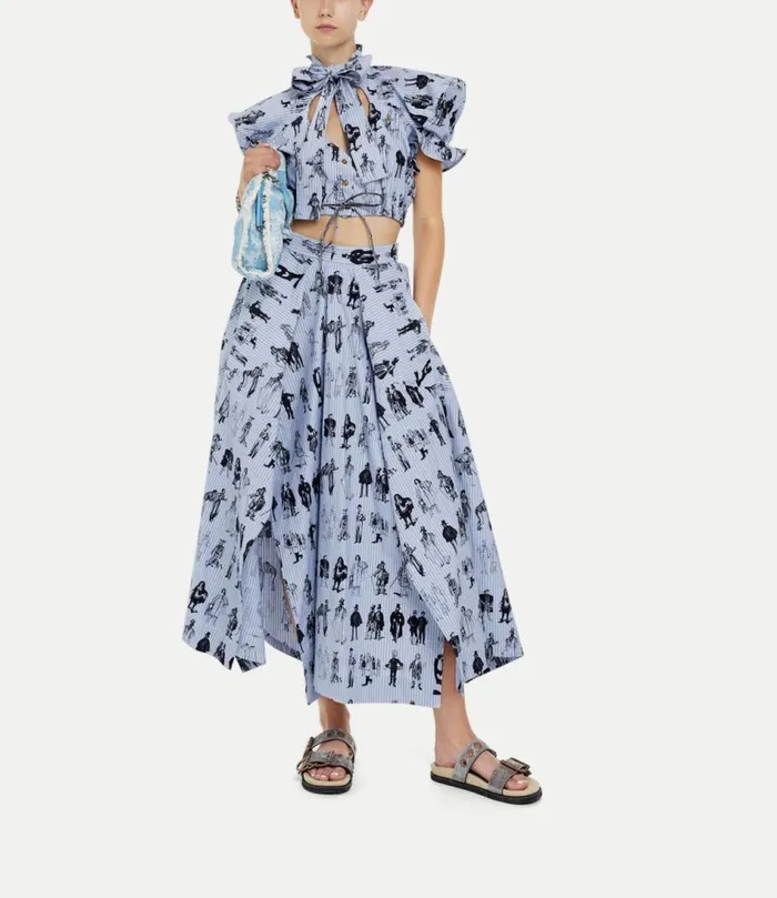Skirts Women Vivienne Westwood Long Knockout Skirt In EvolutionOfMen