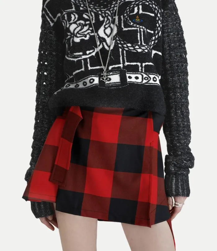 Skirts Women Vivienne Westwood Meghan Kilt In RedBlack