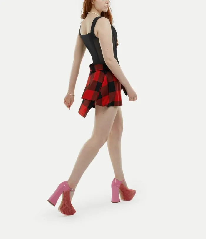 Skirts Women Vivienne Westwood Meghan Kilt In RedBlack