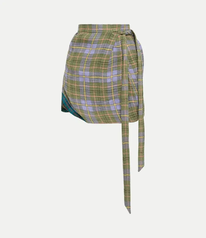 Skirts Women Vivienne Westwood Zora Skirt In CheckOlive