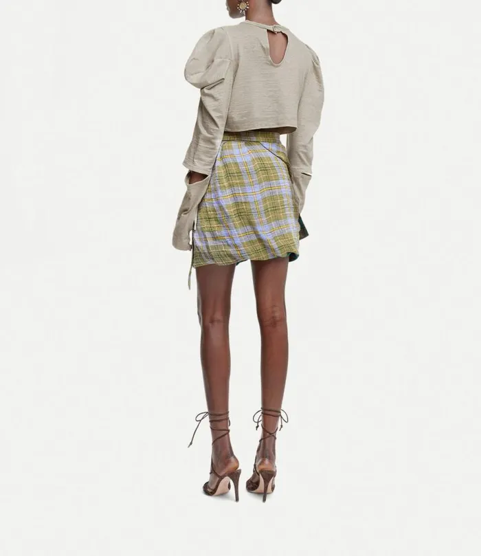 Skirts Women Vivienne Westwood Zora Skirt In CheckOlive