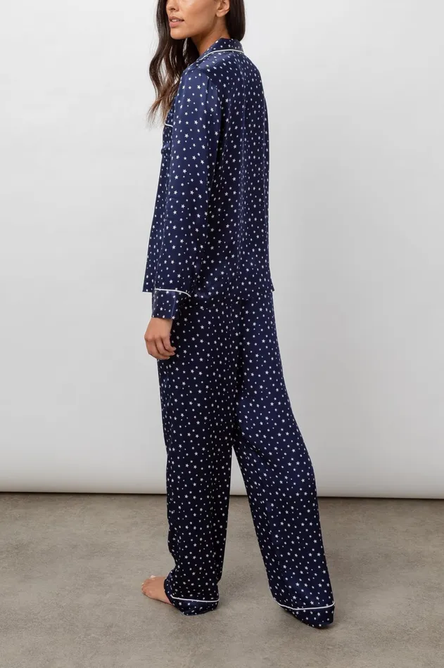 Sleepwear Women Rails Alba Pajama Set Satin Midnight Stars