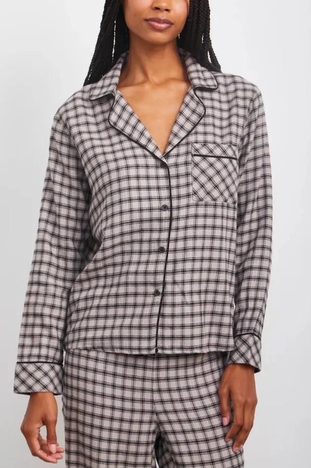 Sleepwear Women Rails Clara Pajama Set Malt Onyx