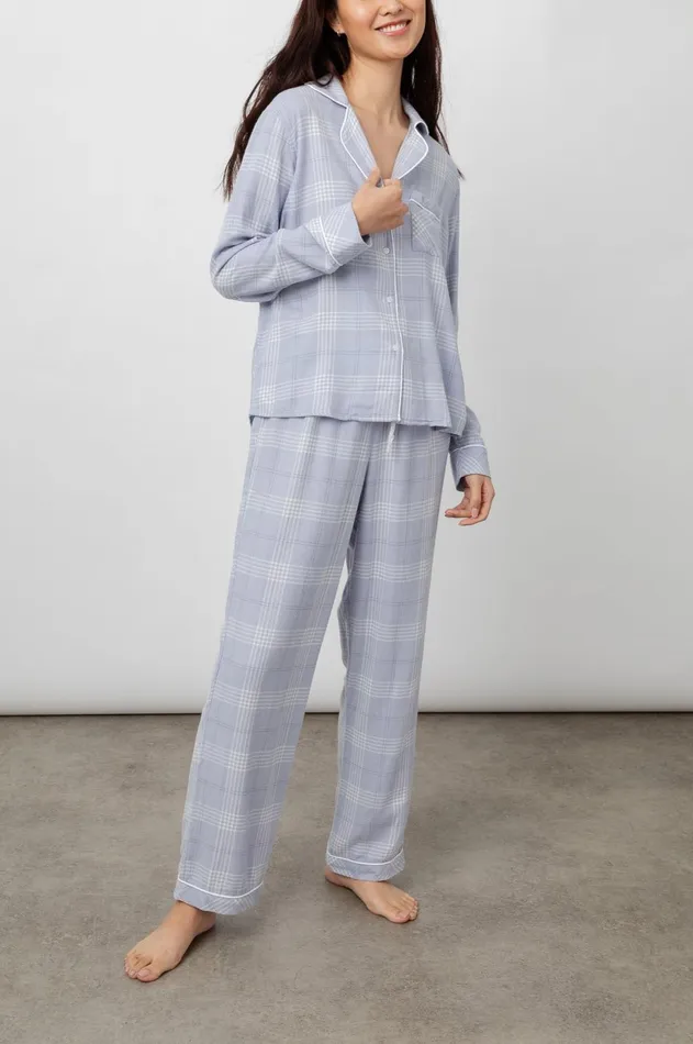 Sleepwear Women Rails Clara Pajama Set Sky Ivory Midnight