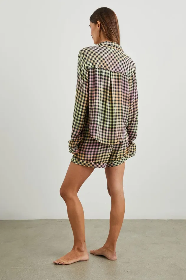 Sleepwear Women Rails Kellen Pajama Set Black Sunset Gingham