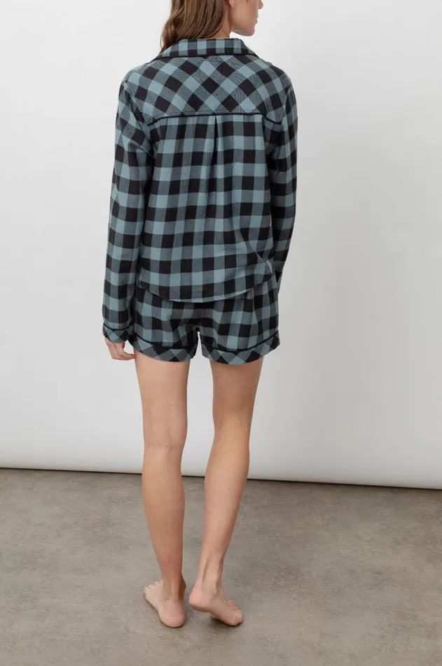 Sleepwear Women Rails Kellen Pajama Set Dusty Teal Check