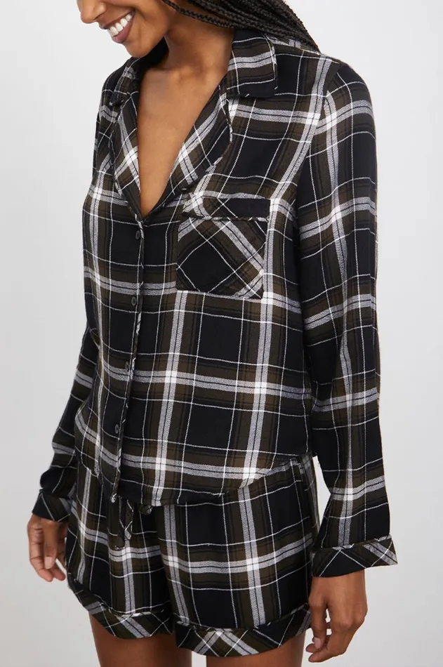 Sleepwear Women Rails Kellen Pajama Set White Kalamata Black