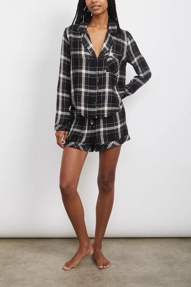 Sleepwear Women Rails Kellen Pajama Set White Kalamata Black