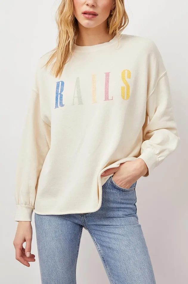 Sleepwear Women Rails Rails Signature Sweatshirt Ivory