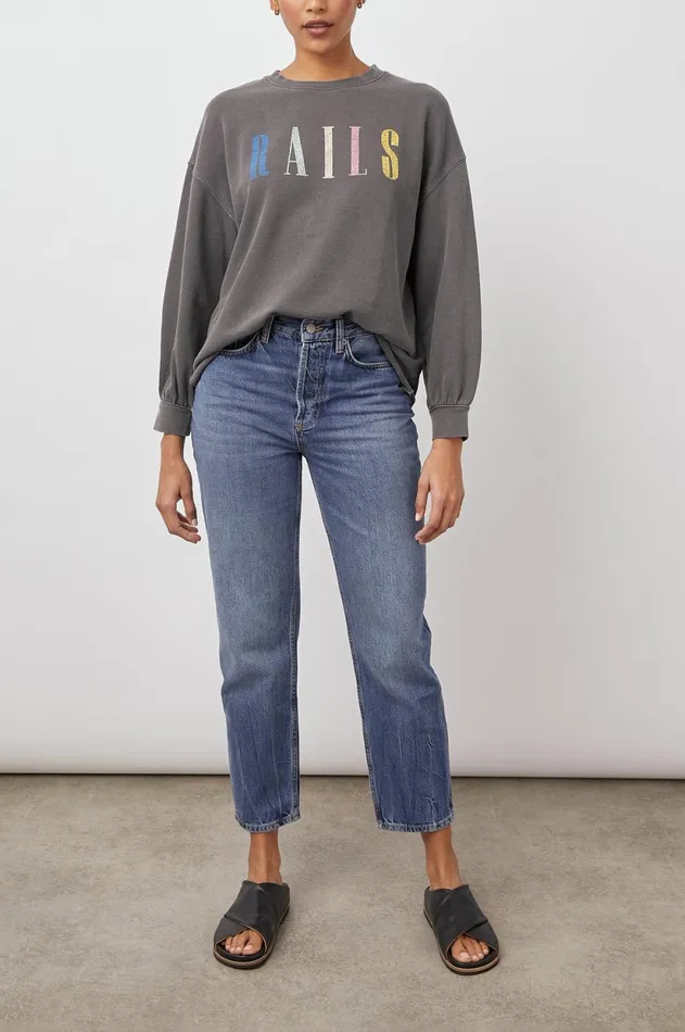 Sleepwear Women Rails Rails Signature Sweatshirt Vintage Black