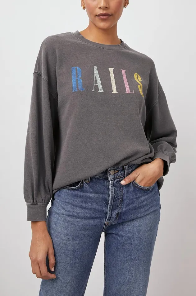 Sleepwear Women Rails Rails Signature Sweatshirt Vintage Black