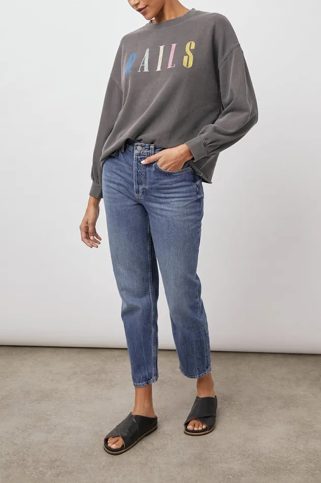 Sleepwear Women Rails Rails Signature Sweatshirt Vintage Black