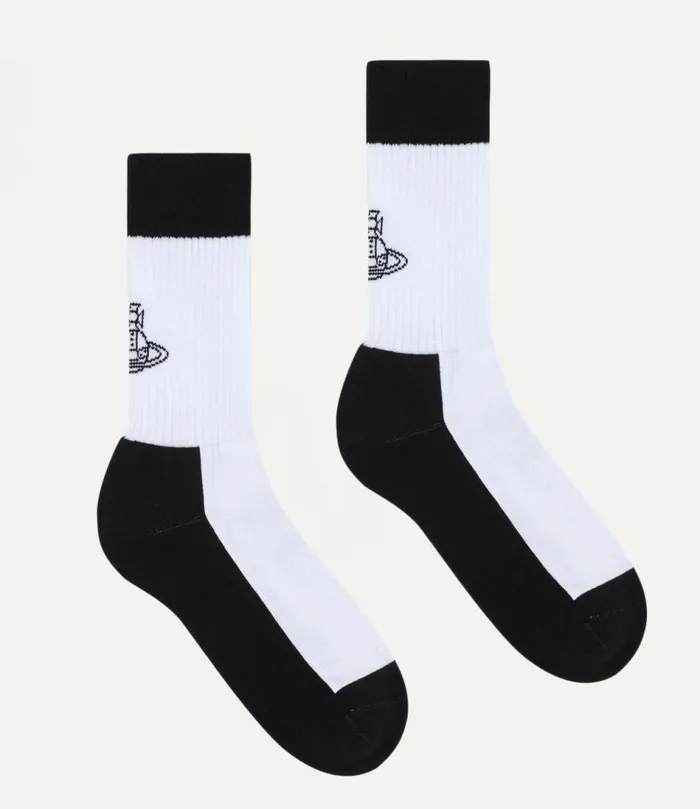 Socks And Tights WomenMen Vivienne Westwood Sporty Socks In White