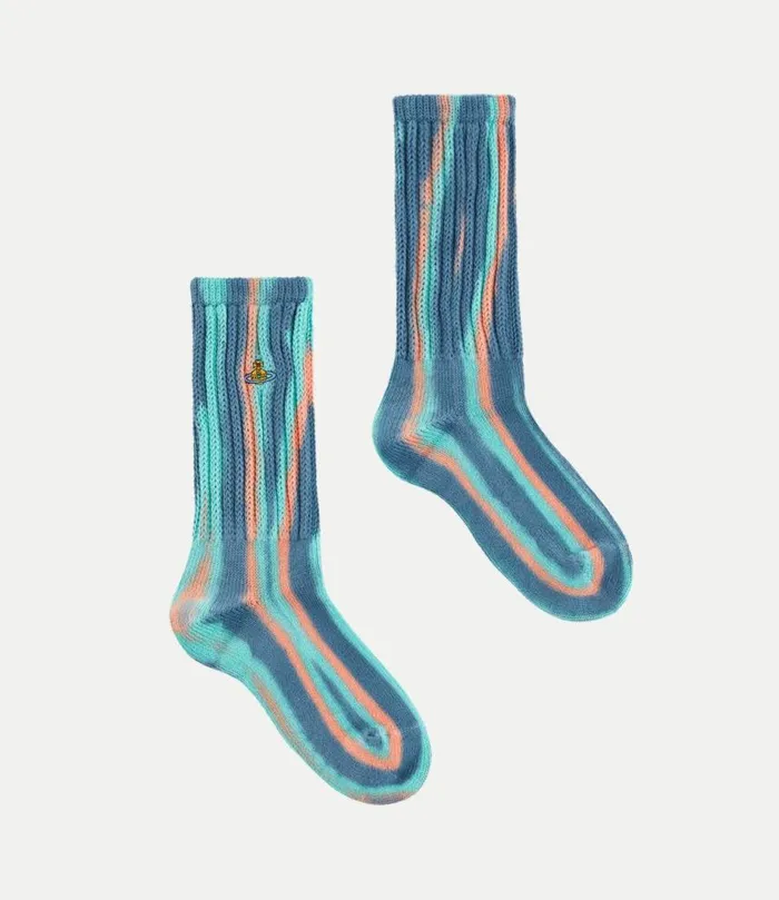 Socks And Tights Women Vivienne Westwood Ladies Socks In BluePink
