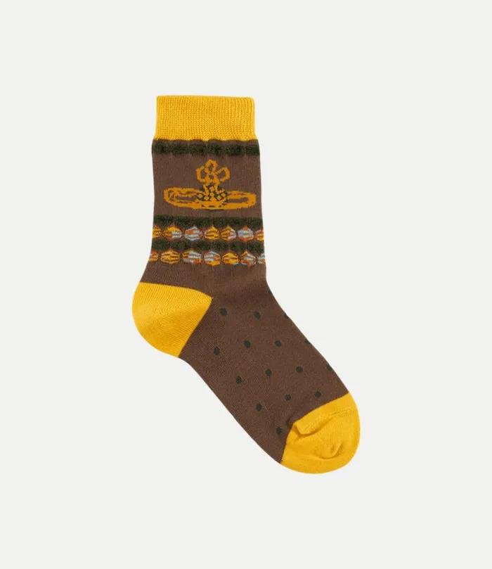 Socks And Tights Women Vivienne Westwood Ladies Socks In Brown
