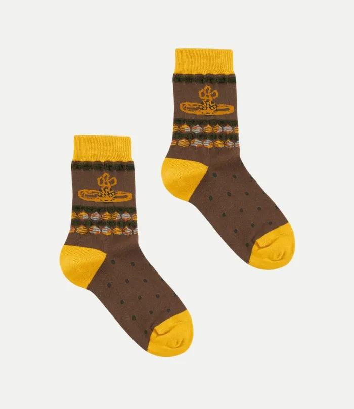 Socks And Tights Women Vivienne Westwood Ladies Socks In Brown