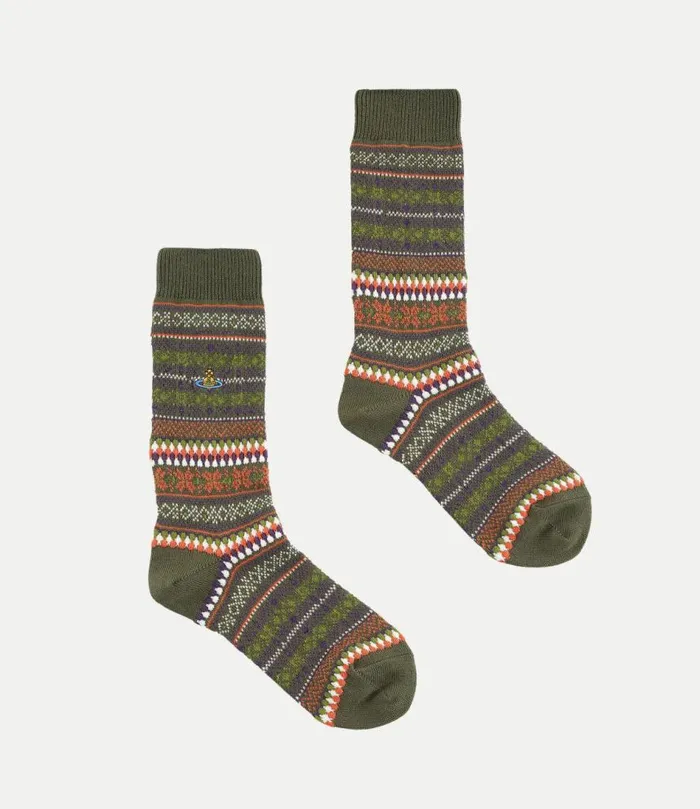 Socks And Tights Women Vivienne Westwood Ladies Socks In Green