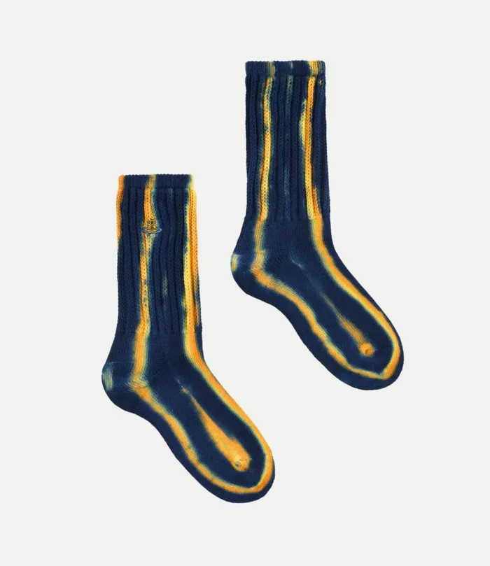 Socks And Tights Women Vivienne Westwood Ladies Socks In OrangePurple
