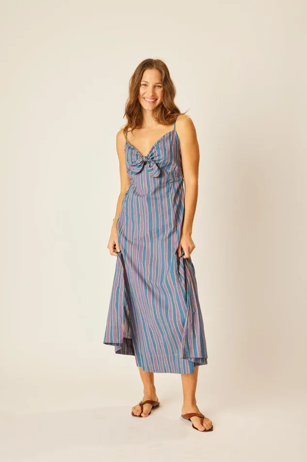 Sophie Dress Batik Stripe Lavender Women Natalie Martin Dresses Sophie Dress Batik Stripe Lavender Women Natalie Martin Dresses