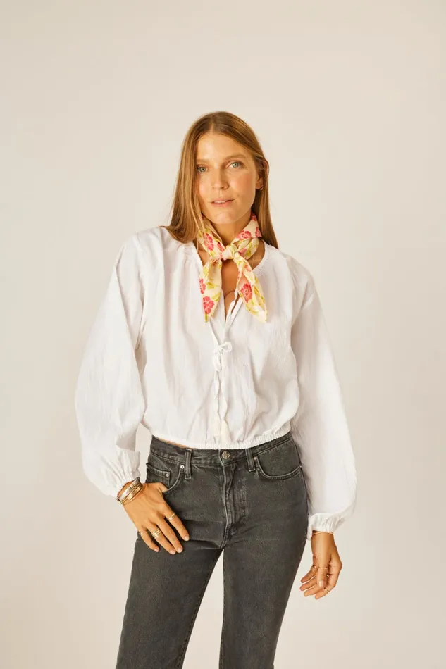 Square Scarf Prairie Dusty Crimson Women Natalie Martin