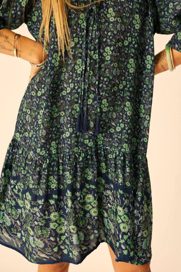 Stevie Dress Petite Fleur Marine Women Natalie Martin Dresses