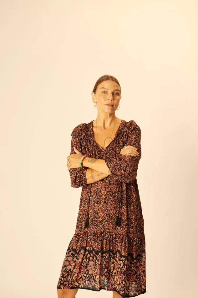 Stevie Dress Petite Fleur Noire Women Natalie Martin Dresses