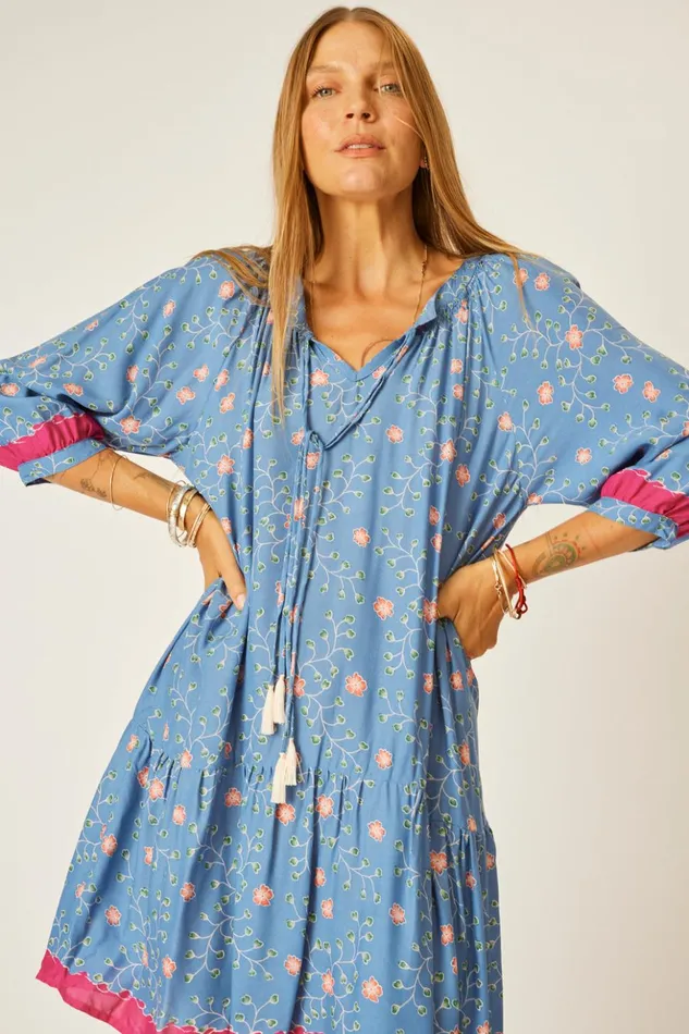 Stevie Dress Pinwheel Denim Women Natalie Martin Dresses Stevie Dress Pinwheel Denim Women Natalie Martin Dresses