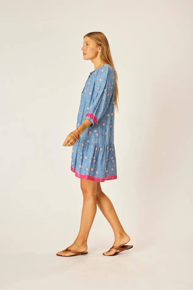 Stevie Dress Pinwheel Denim Women Natalie Martin Dresses Stevie Dress Pinwheel Denim Women Natalie Martin Dresses