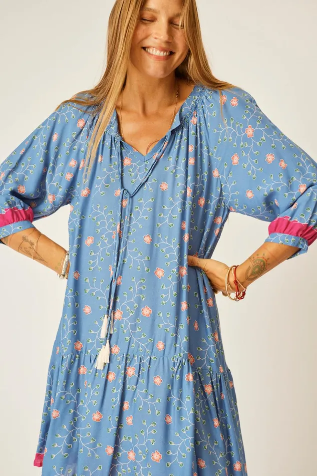 Stevie Dress Pinwheel Denim Women Natalie Martin Dresses Stevie Dress Pinwheel Denim Women Natalie Martin Dresses