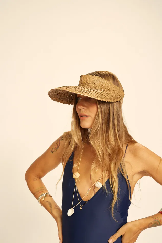 Sun Visor Black Women Natalie Martin