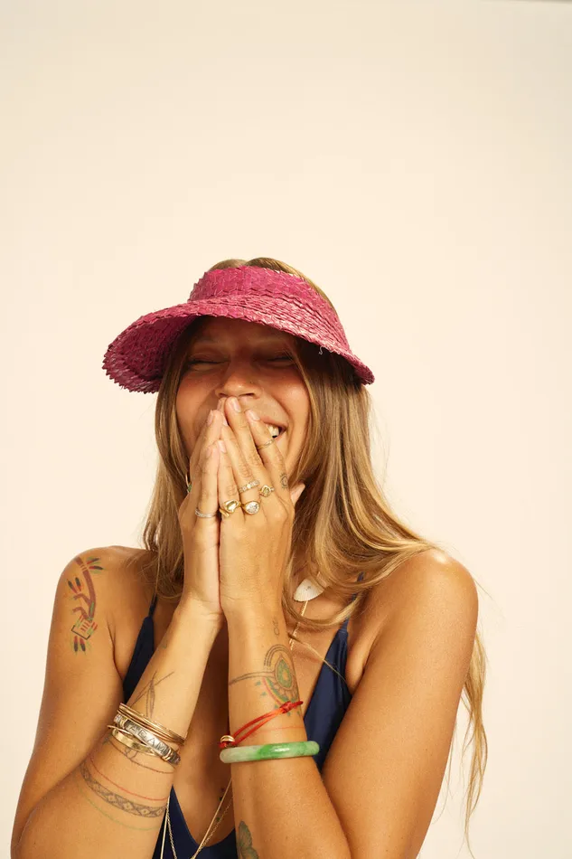 Sun Visor Black Women Natalie Martin