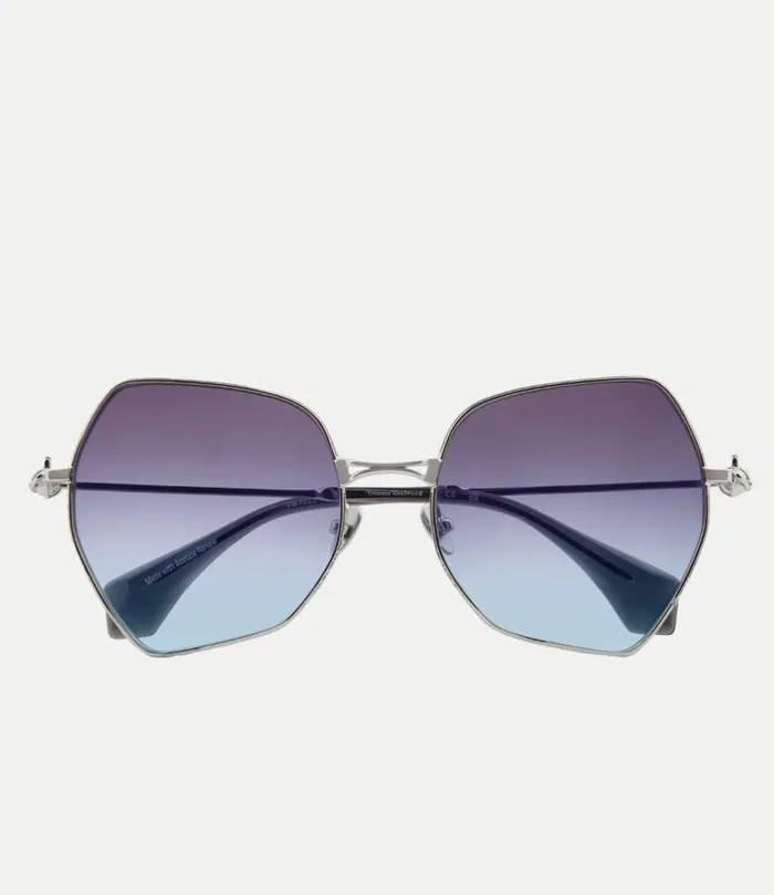 Sunglasses MenWomen Vivienne Westwood Hardware Orb Sunglasses In Silver