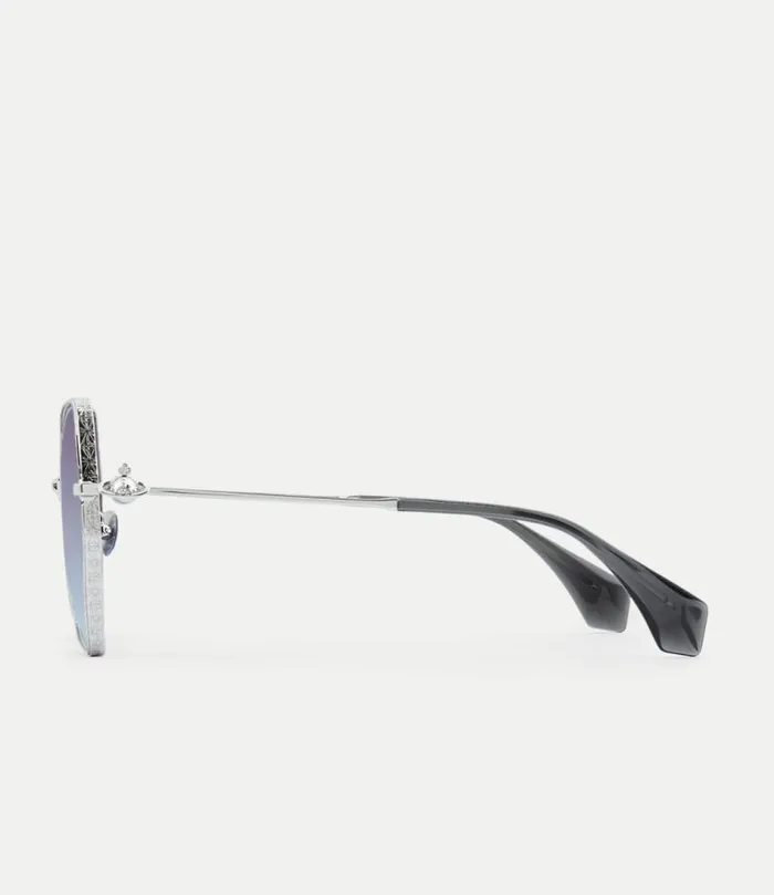 Sunglasses MenWomen Vivienne Westwood Hardware Orb Sunglasses In Silver