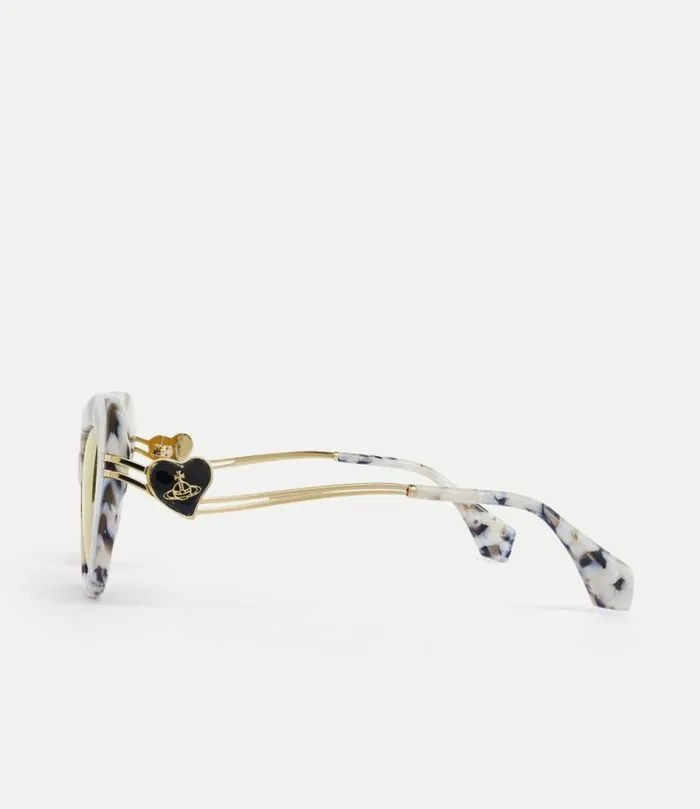 Sunglasses MenWomen Vivienne Westwood Liza Sunglasses In White