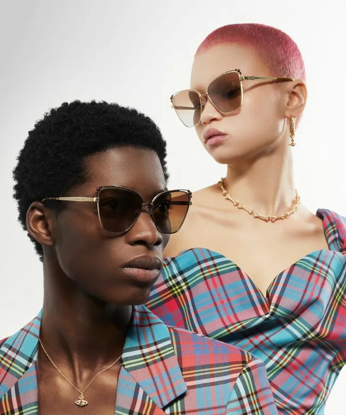 Sunglasses WomenMen Vivienne Westwood Ada Sunglasses In Gold