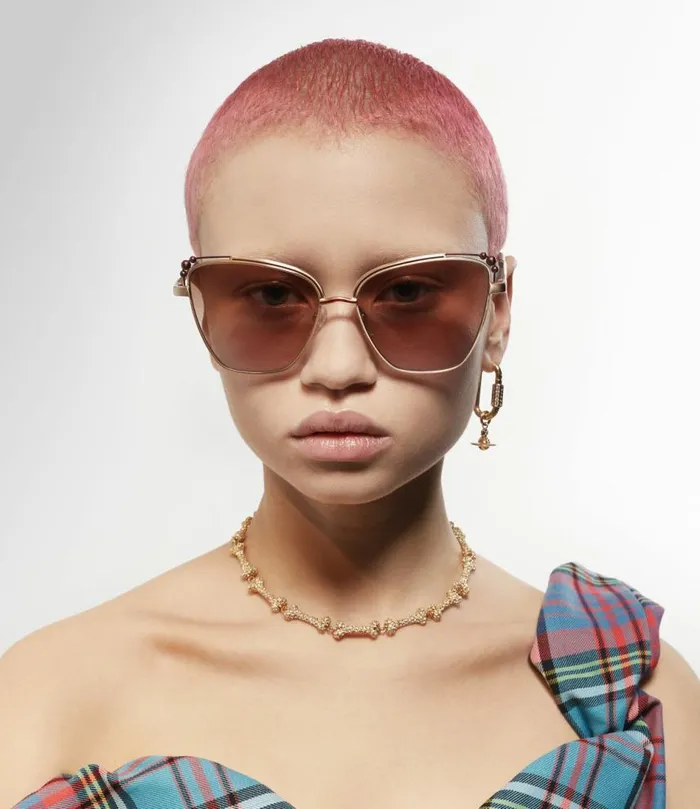 Sunglasses WomenMen Vivienne Westwood Ada Sunglasses In Gold