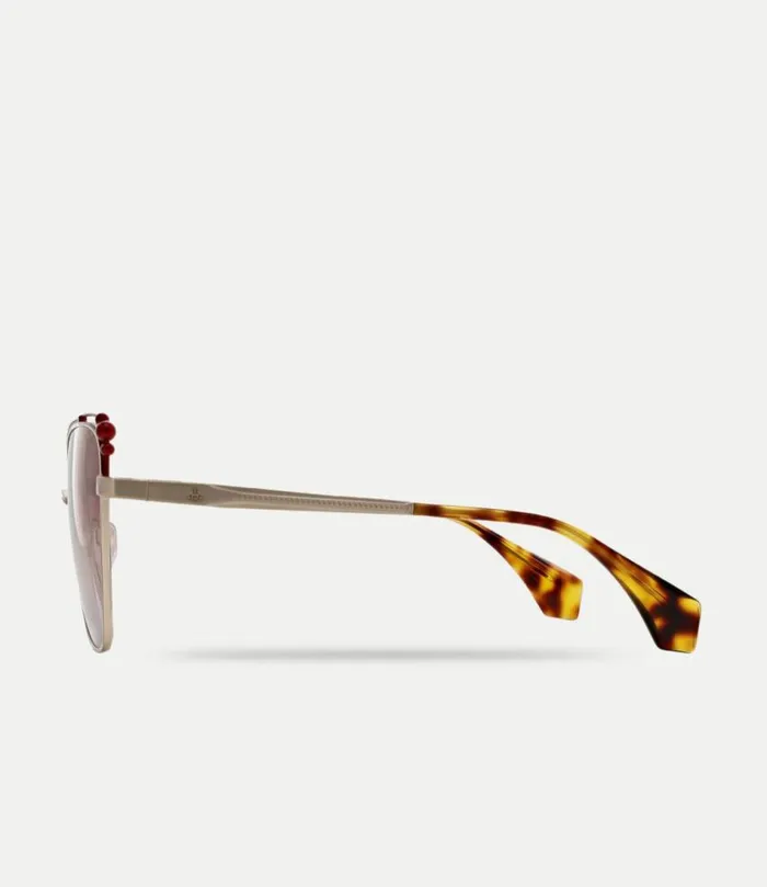 Sunglasses WomenMen Vivienne Westwood Ada Sunglasses In Gold
