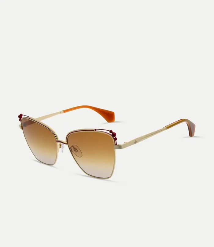 Sunglasses WomenMen Vivienne Westwood Ada Sunglasses In Gold