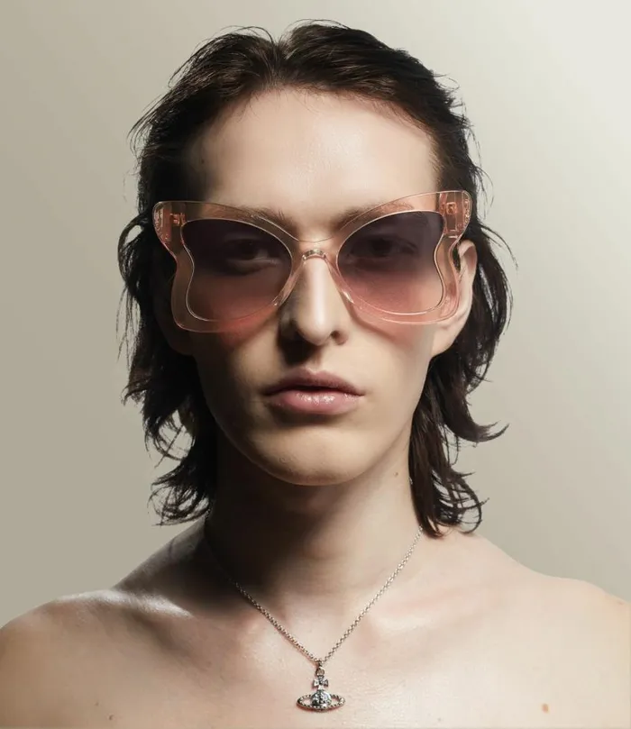 Sunglasses WomenMen Vivienne Westwood Athalia Sunglasses In ChampagnePeachGrad