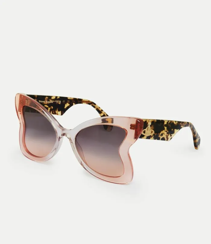 Sunglasses WomenMen Vivienne Westwood Athalia Sunglasses In ChampagnePeachGrad