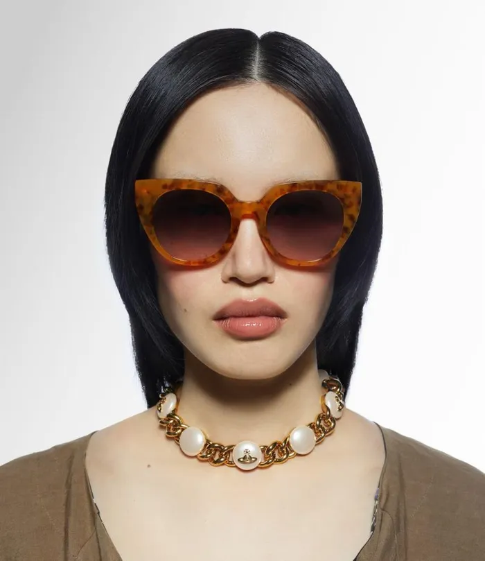 Sunglasses WomenMen Vivienne Westwood Bridgitte Sunglasses In TortPink