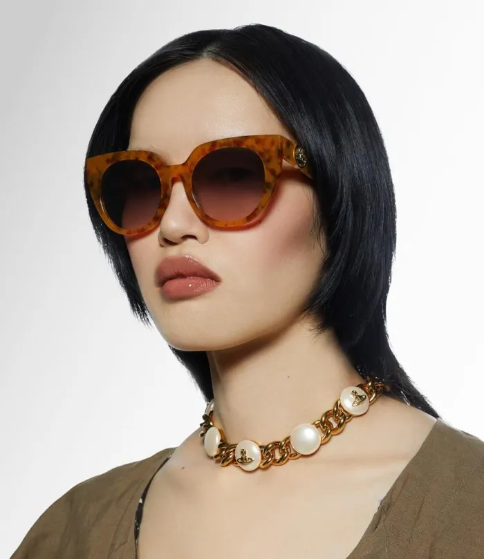 Sunglasses WomenMen Vivienne Westwood Bridgitte Sunglasses In TortPink