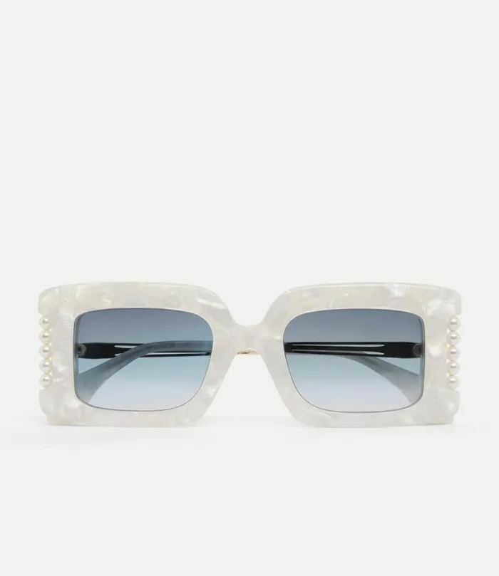 Sunglasses WomenMen Vivienne Westwood Judy Sunglasses In White