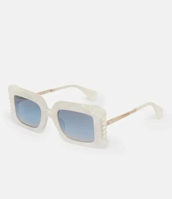 Sunglasses WomenMen Vivienne Westwood Judy Sunglasses In White