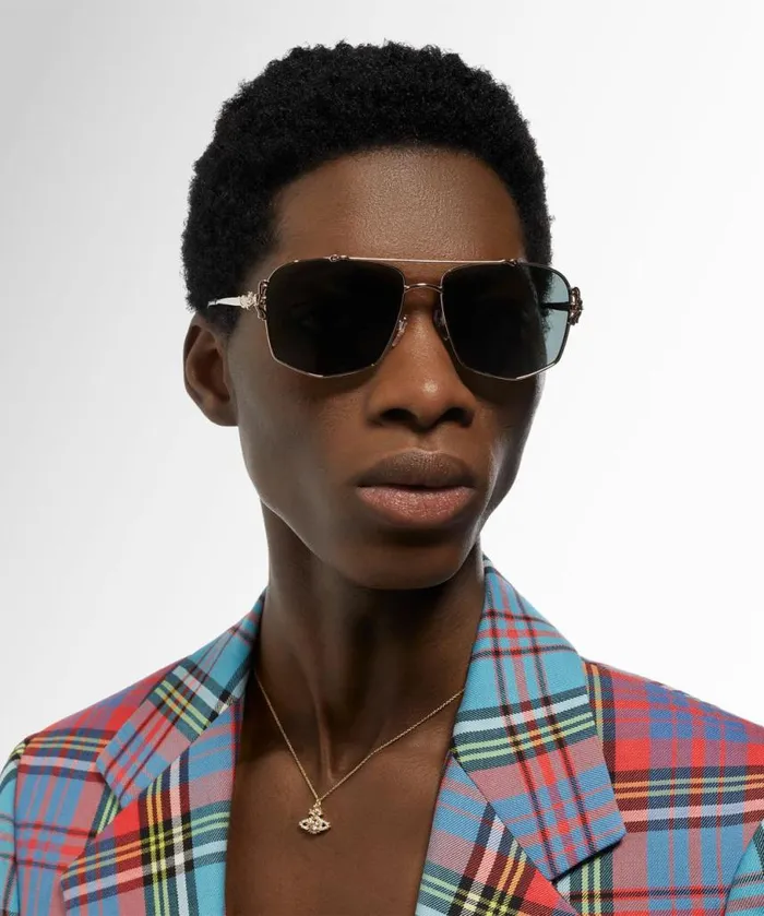 Sunglasses WomenMen Vivienne Westwood Rococo Sunglasses In Gold