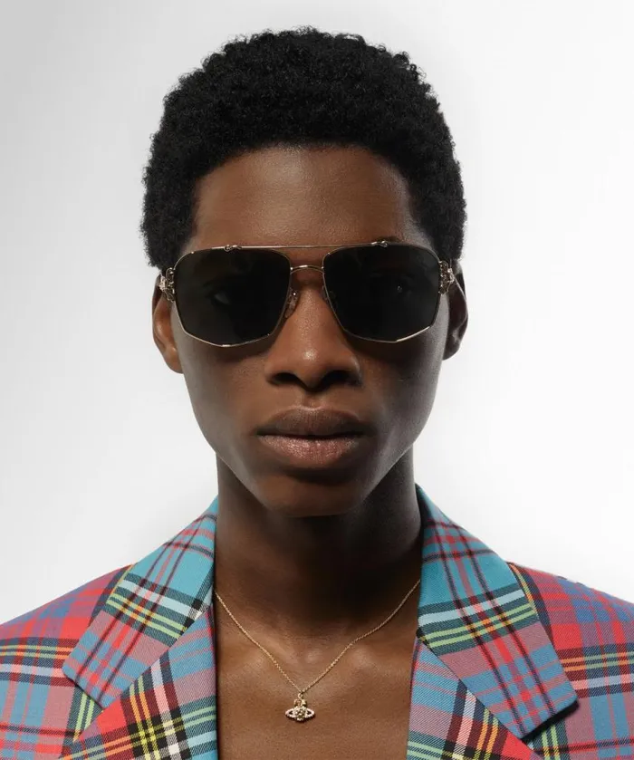 Sunglasses WomenMen Vivienne Westwood Rococo Sunglasses In Gold