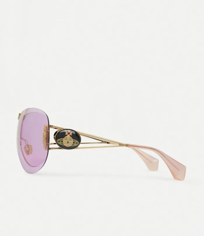 Sunglasses WomenMen Vivienne Westwood Tina Sunglasses In Gold