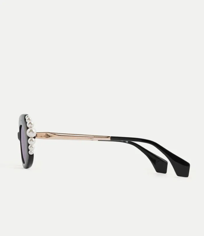 Sunglasses WomenMen Vivienne Westwood Vivienne Pearl Sunglasses In Black