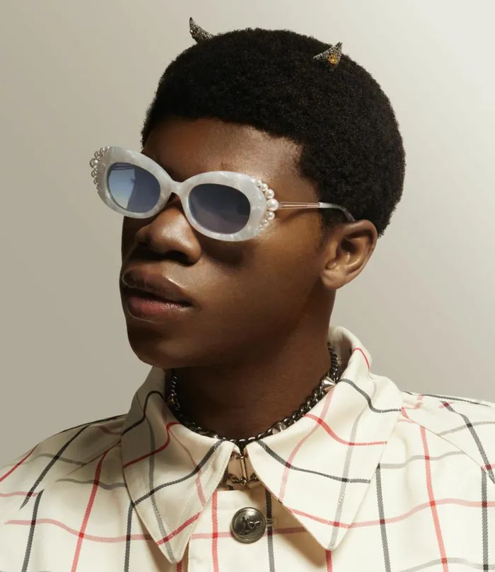 Sunglasses WomenMen Vivienne Westwood Vivienne Pearl Sunglasses In White